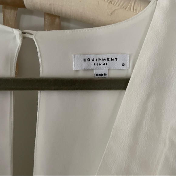 Equipment Faun Dress in Natural White - Picture 8 of 9